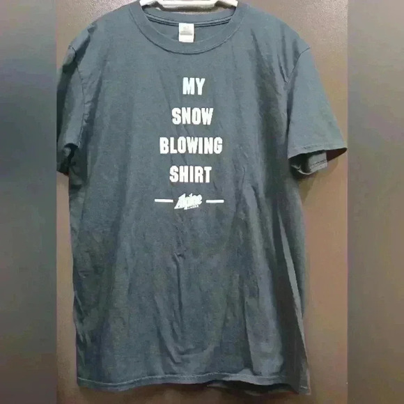 Alpine Beer "My Snow Blowing Shirt" Large  Black T-shirt - Picture 1 of 7